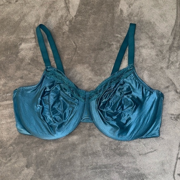 Wacoal Perfect Primer Full Figure Underwire Bra - Dragonfly Teal - Size 38DD - Picture 5 of 10